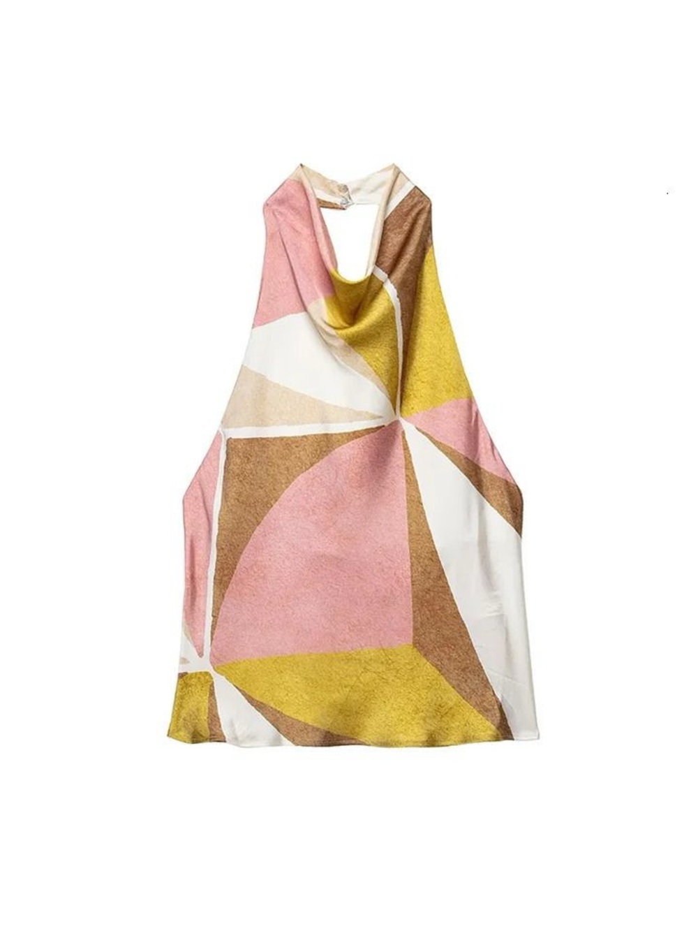 Zara Geometric Halter Top
